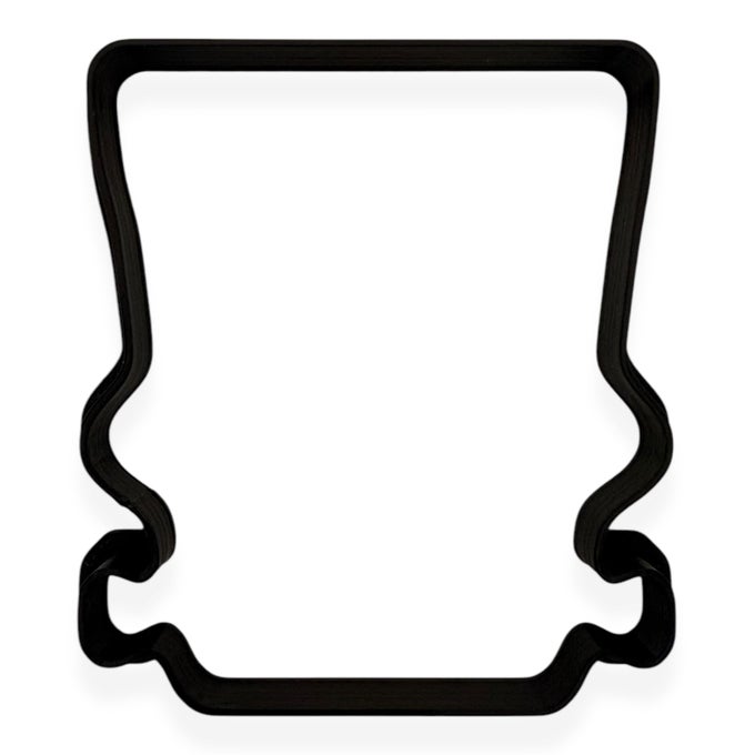 FRANKENSTEIN HEAD HALLOWEEN COOKIE CUTTER WITH EASY TO PUSH DESIGN FOR BABY SHOWERS WORK EVENTS AND BIRTHDAY CELEBRATIONS 4 INCH