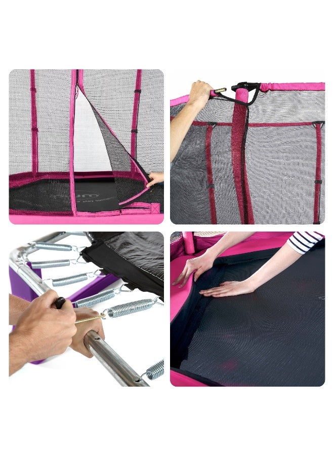 Plum 7Ft Junior Jumper Trampoline - Pink - Image 5