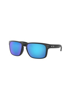 OAKLEY Holbrook Prizm Sapphire Polarized Square Men's Sunglasses - Matte Black  - Image 2