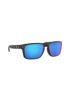 OAKLEY Holbrook Prizm Sapphire Polarized Square Men's Sunglasses - Matte Black  - Image 3