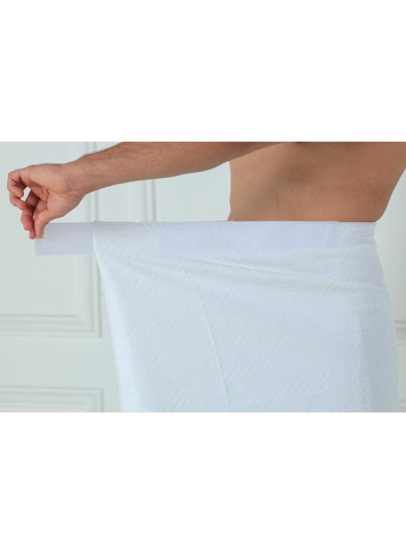 Khayal Al Saad Advanced Ihram with Built-In Waist Belt (Patented Design) for Hajj & Umrah – Non-Sewn White I Khayal Al Saad - Image 5
