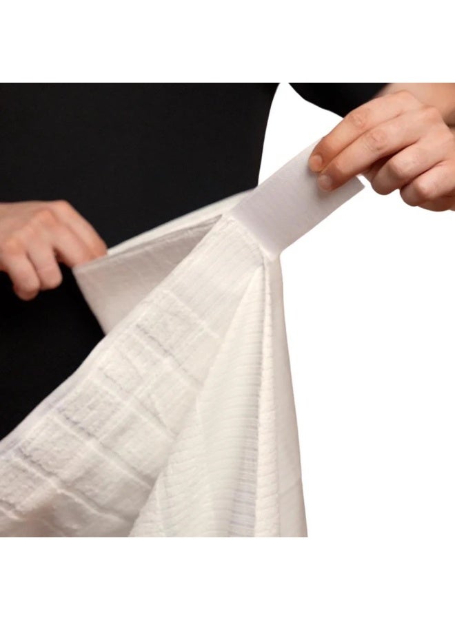 Khayal Al Saad Advanced Ihram with Built-In Waist Belt (Patented Design) for Hajj & Umrah – Non-Sewn White I Khayal Al Saad - Image 3