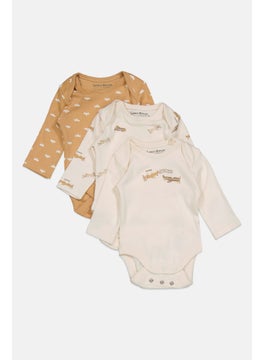 Toddlers Boy 3 Piece Long Sleeve Graphic Print Rompers, Beige Combo - pzsku/Z8E8FB5E1C16F55DCE520Z/45/_/1737641998/682bd495-0b74-4ee8-83c9-ed6a9b1ab2fd