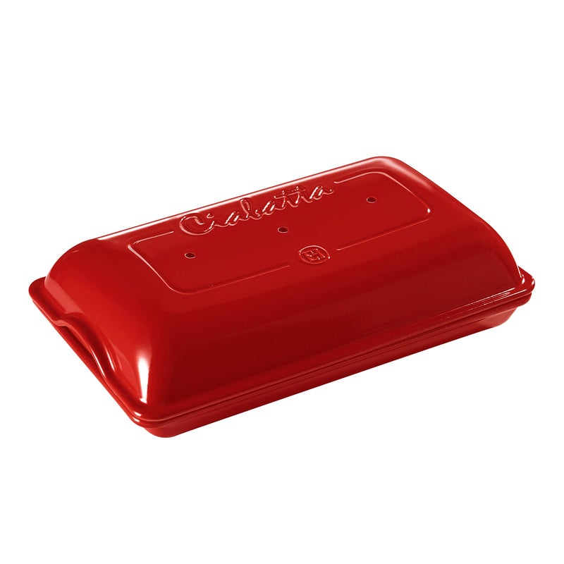 Emile Henry Ciabatta Bread Baker Burgundy Red
