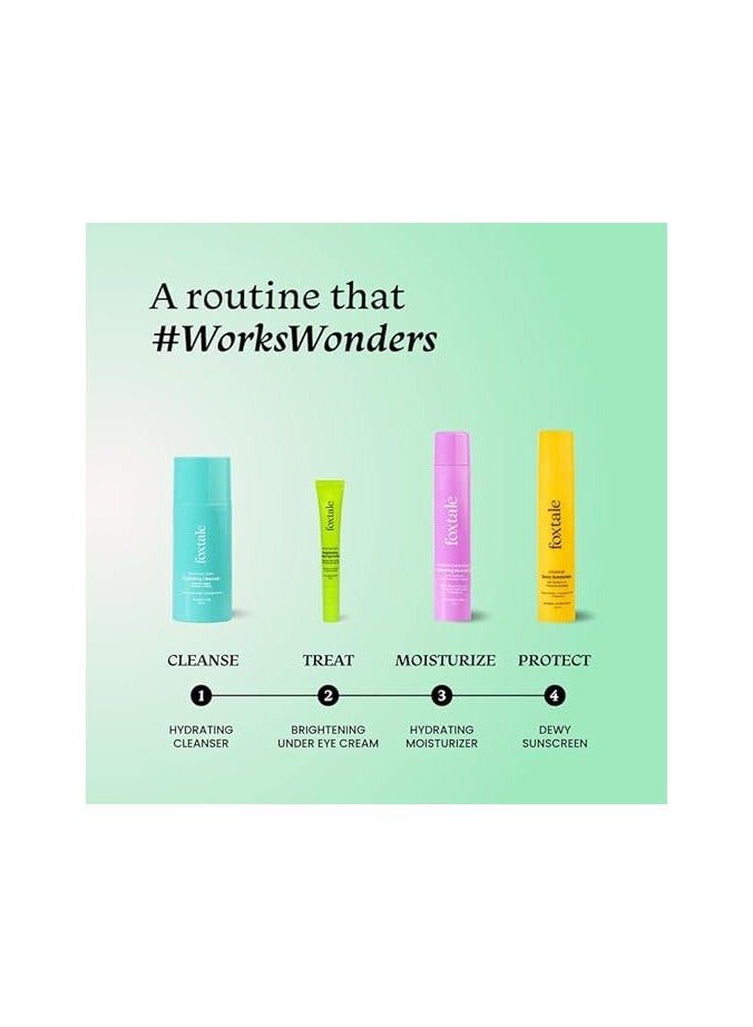 foxtale Brightening Under Eye Cream|Vitamin C, Caffeine, And Hyaluronic Acid|Reduces Dark Circles And Puffy Eyes|Brightens Undereye With A Ceramic Tip|For All Skin Types|For Men And Women|20Ml - Image 5