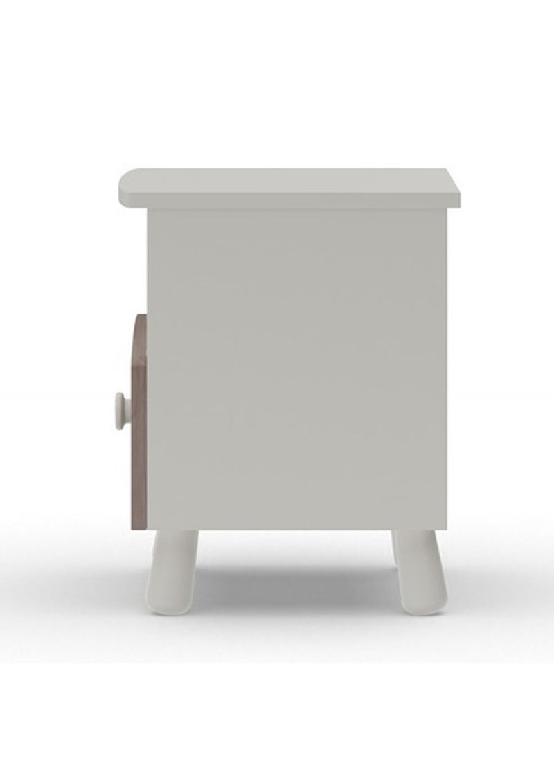 ROYALOAK Royaloak Chiron Side Table | One Drawer & One Shelf | HDF Construction | Elegant Matte Finish | Modern Design | Durable & Long-lasting | Side Table with Storage  - Image 3