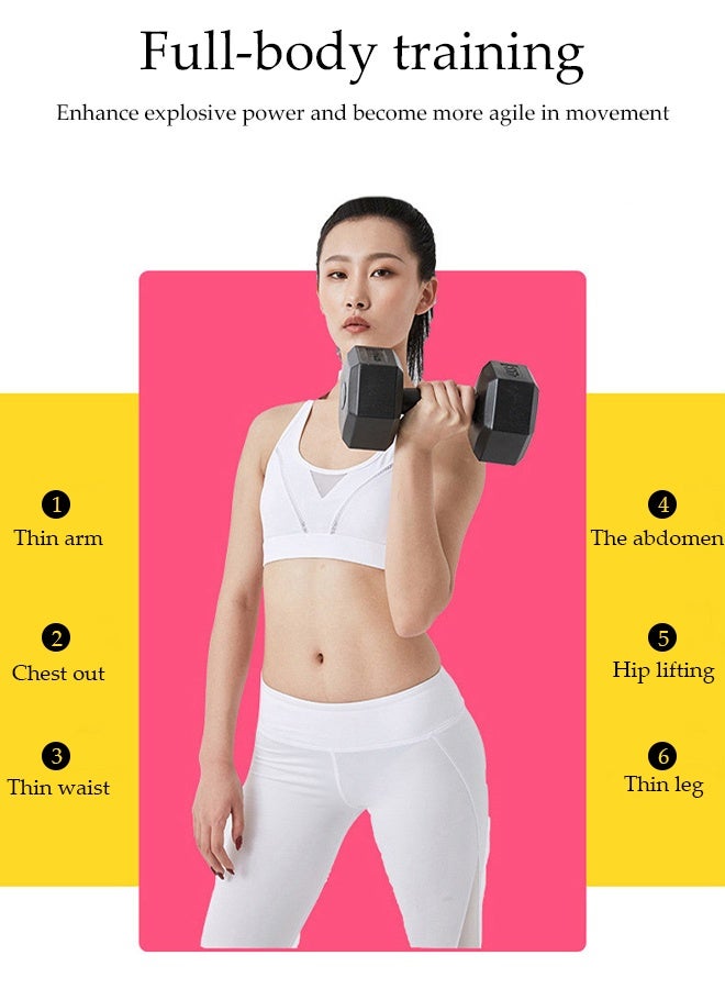 DUNISO A Pair of Dumbbells，Fitness Dumbbells, Weightlifting Dumbbells, Portable and Practical，Sturdy and Durable，Used for Exercise, Muscle Building, Arm Slimming，2KG Each，Black - Image 2