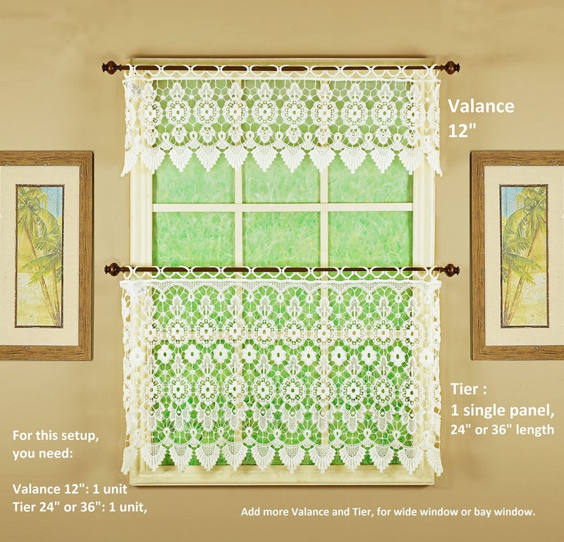 تودايز كيرتين ميدالية ستارة اليوم؟ المستوى 24 "" ECRU 35W X 24L - Image 5