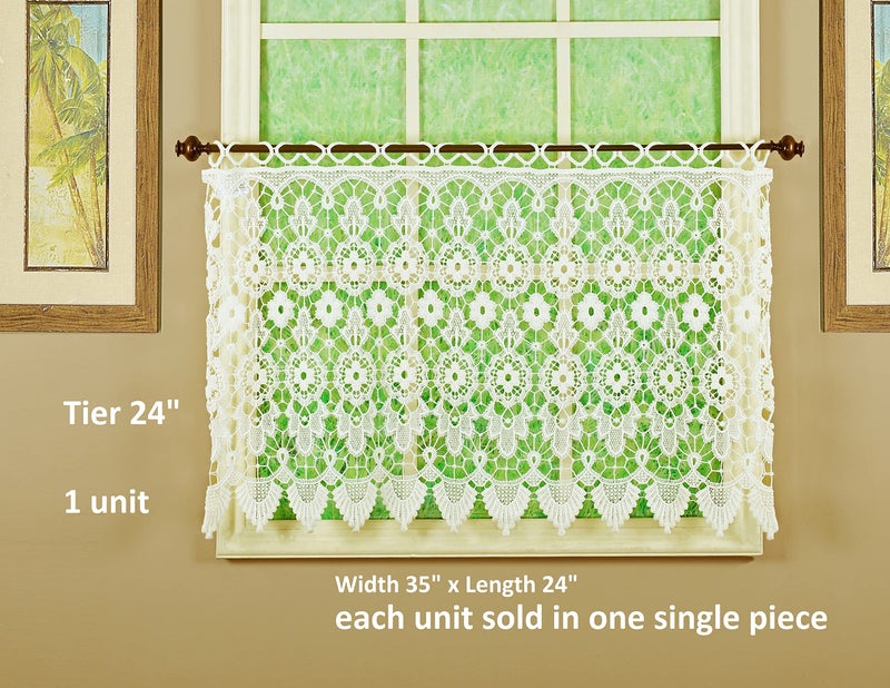 تودايز كيرتين ميدالية ستارة اليوم؟ المستوى 24 "" ECRU 35W X 24L - Image 2