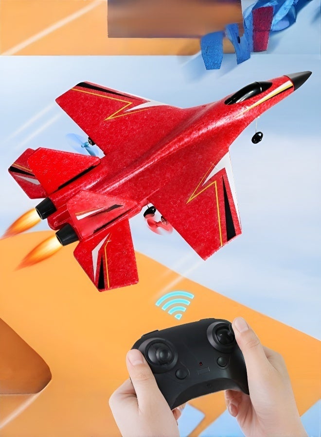 Wholesale remote control foam aircraft land and air amphibious aircraft model fighter fixed wing glider anti-fall remote control aircraft  - Image 3