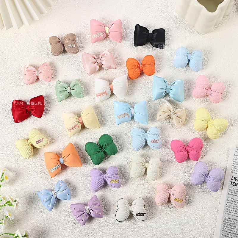 DIY Bow Accessories Fabric Cute Accessories Children''s Clothing Doll Doll Accessories Hairpin Fashion Decoration - Image 2