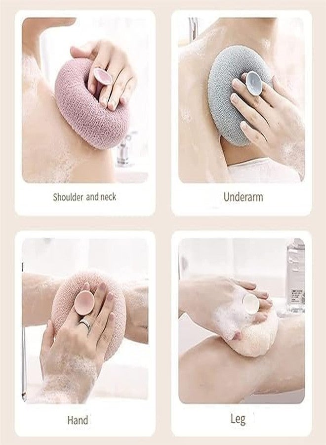 ZAKOFOL Ultra Soft Exfoliating Bath Shower Scrub Sponge for Men, Women, and Baby | Round Bathing Foam Loofah for Mud & Dirt Removal | Gentle Body Exfoliator with Suction Cup | 1 Piece - Image 5