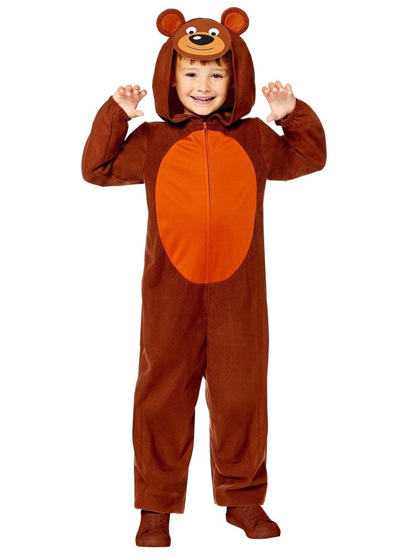 Amscan Child Bear Onesie Costume, Animal Dress-Up for School Plays & Parties  - Image 1