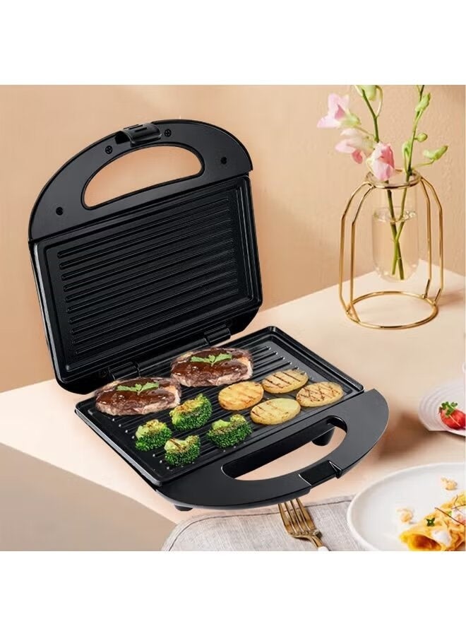 sokany Sandwich Maker 2in1 KJ-105 – Non-Stick Plates, Interchangeable Grill, Indicator Lights, 750W Quick & Easy Meals, Compact Versatile Appliance for Breakfast, Snacks & More - Image 4
