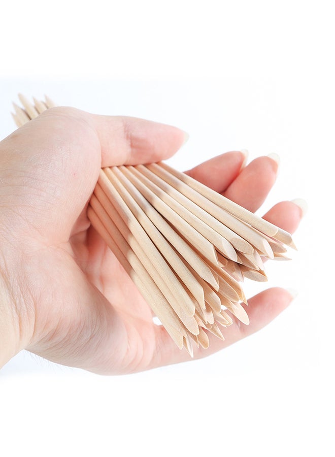 CYTHERIA Wood Stick Cuticle Pusher Remover Ivory - Image 2