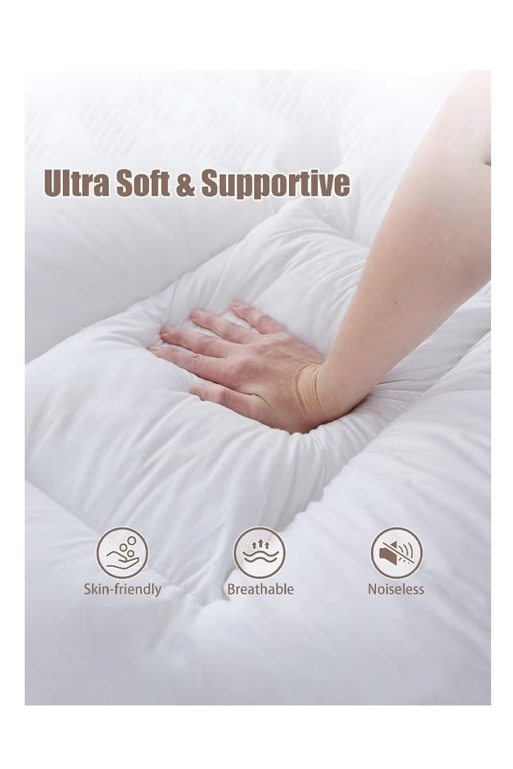 Soufa Dibaj Microfiber Mattress Topper 10 cm With Microfiber Filling and Rubber Corners Edges - Image 4