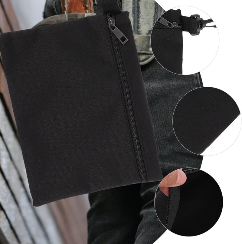 Zerodeko 2pcs Tool Pouches with Zipper Small Canvas Tool Organizer Bags Portable Storage Pouches and Small Parts for Home and Travel 6x6.5in 9x7in - Image 5