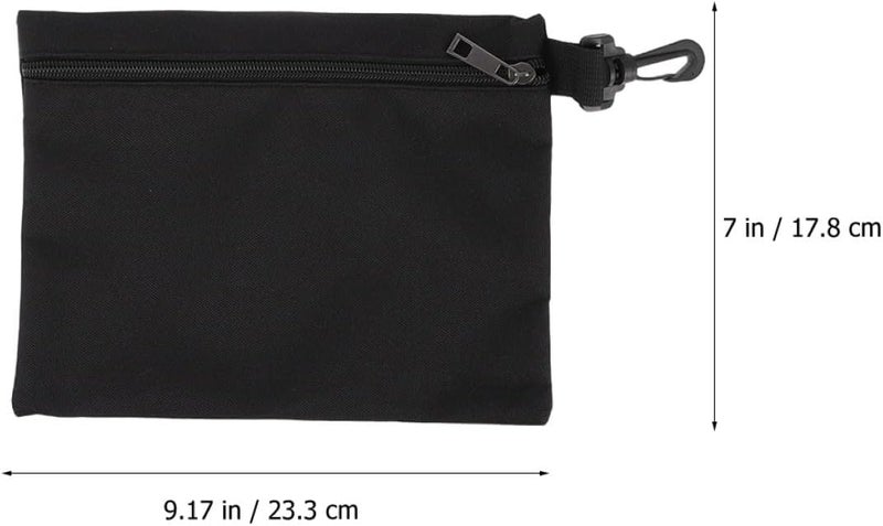 Zerodeko 2pcs Tool Pouches with Zipper Small Canvas Tool Organizer Bags Portable Storage Pouches and Small Parts for Home and Travel 6x6.5in 9x7in - Image 2