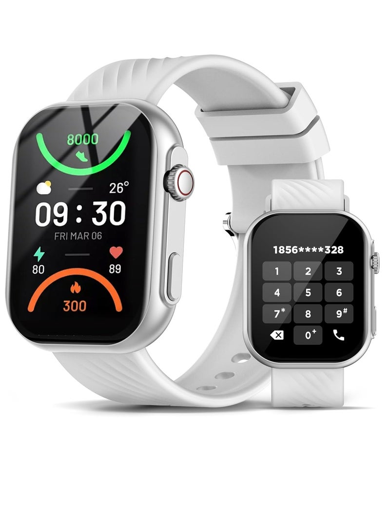 PEJE PEJE Smart Watch for Men (Bluetooth Call), 2.13" Smartwatch,IP68 Fitness Watch, 150+ Customizable dials,123+ Sport Modes, with Calorie/Step/Distance Counter, Fitness Watch for Android iOS.(Silver) - Image 1