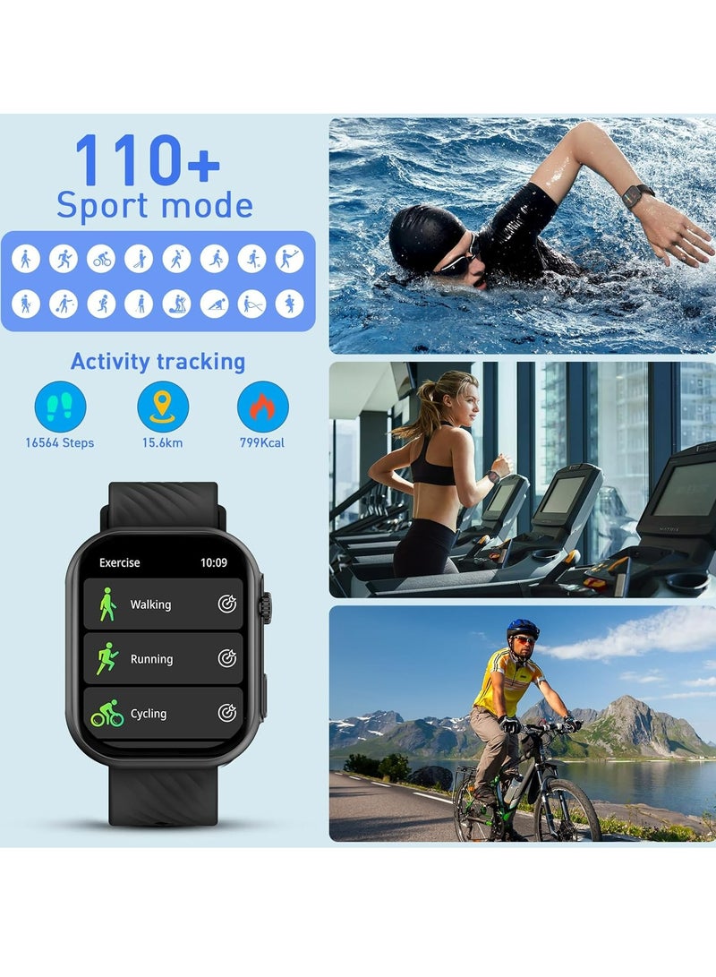 PEJE PEJE Smart Watch for Men (Bluetooth Call), 2.13" Smartwatch,IP68 Fitness Watch, 150+ Customizable dials,123+ Sport Modes, with Calorie/Step/Distance Counter, Fitness Watch for Android iOS.(Silver) - Image 5