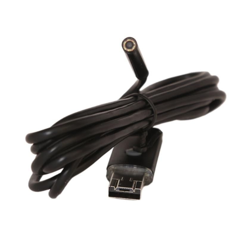 Generic HD Endoscope Camera Flexible IP67 Waterproof Inspection 6 LED Borescope with 5M Cable 5.5mm 7mm for Android, PC & Notebook, with OTG App USB Camera Indoor (Black)  - Image 4