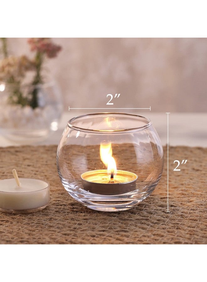 Volens Volens 24PCS Clear Votive Candle Holders for Table Centerpieces, Round Glass Tealight Candle Holders Bulk for Wedding Decor and Home Decorations  - Image 4