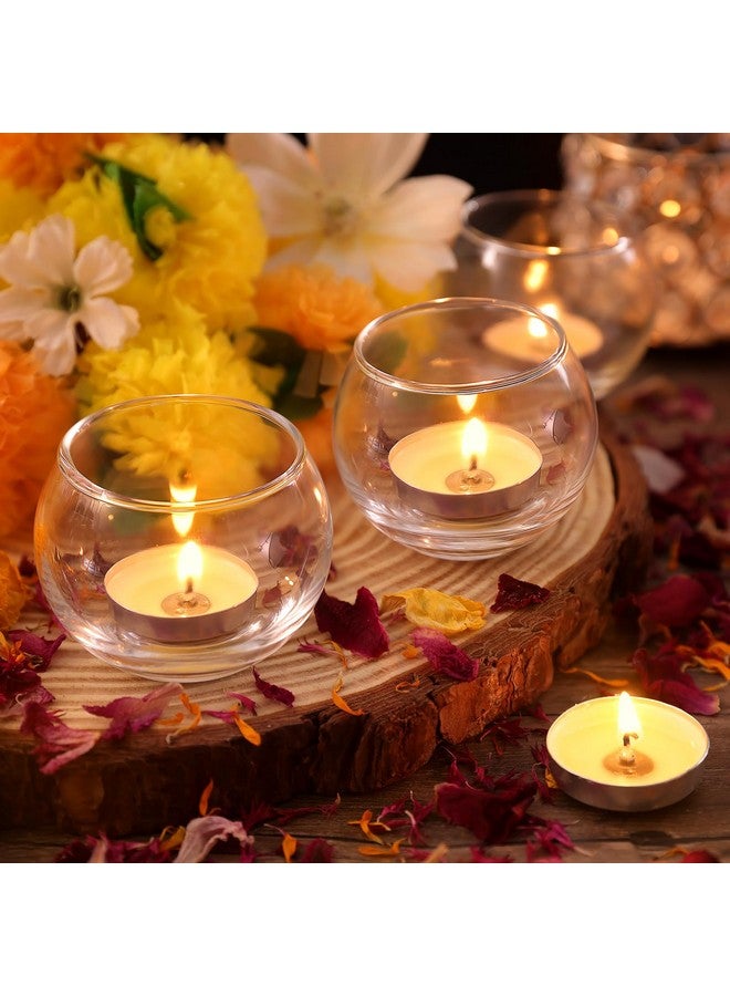 Volens Volens 24PCS Clear Votive Candle Holders for Table Centerpieces, Round Glass Tealight Candle Holders Bulk for Wedding Decor and Home Decorations  - Image 3