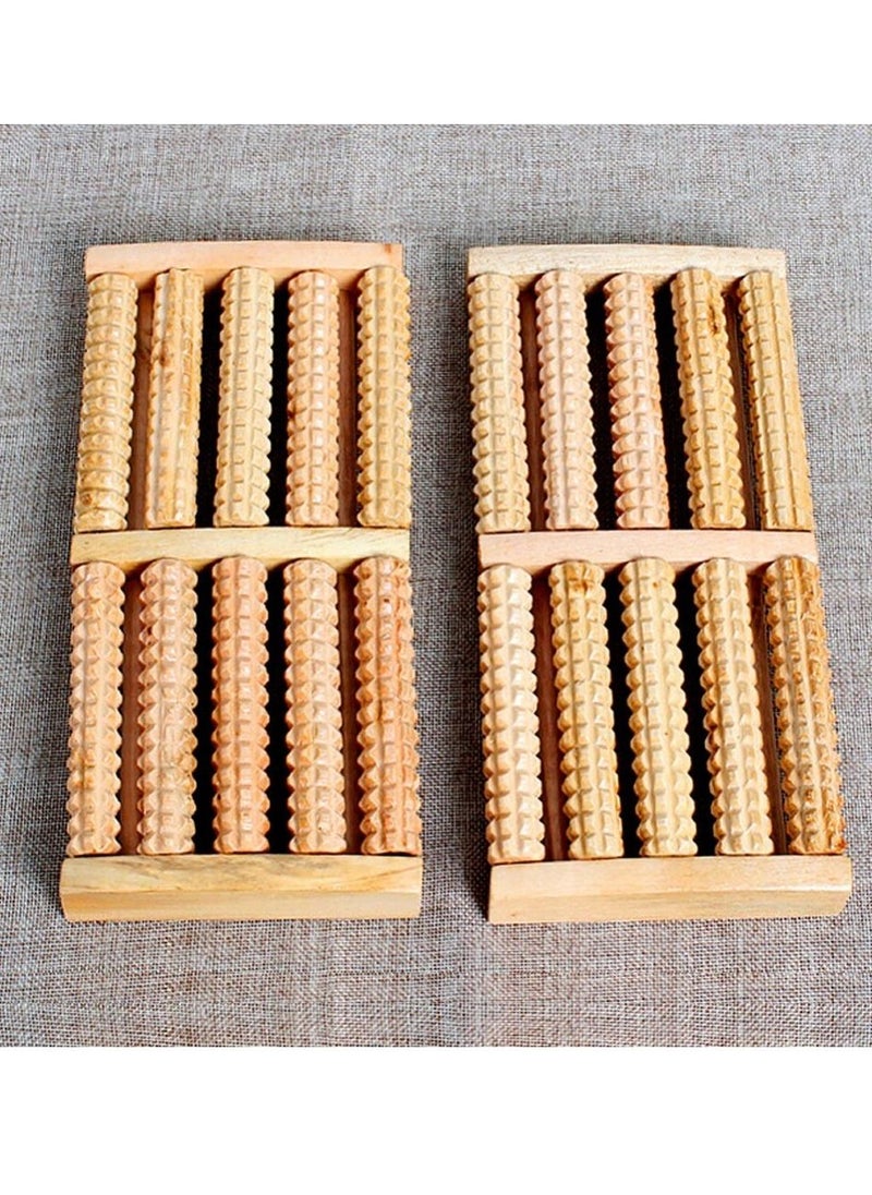 Generic - Plantar Foot Massager Wooden Leg Massage Roller Foot Acupuncture Health Ball - Image 1