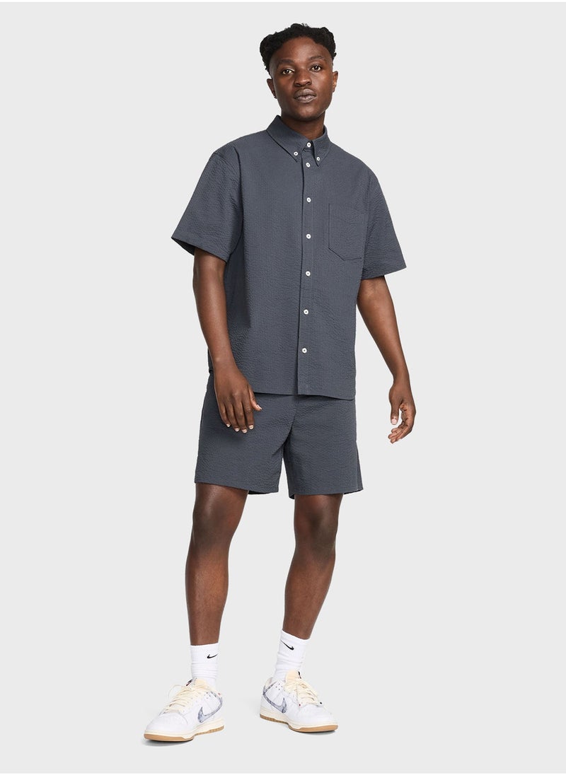 Nike Seersukr Button Down Shirt - Image 4