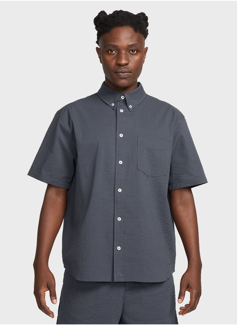 Nike Seersukr Button Down Shirt - Image 1