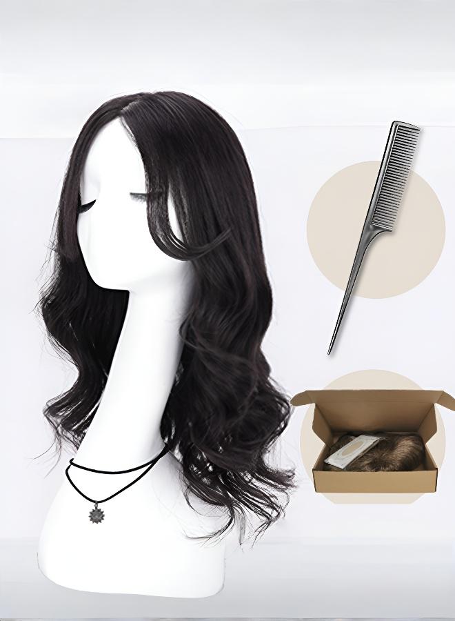 قطعة شعر بمظهر طبيعي قابلة للتخصيص - للقص والتسريح لإطلالة أنيقة سهلة - Image 1