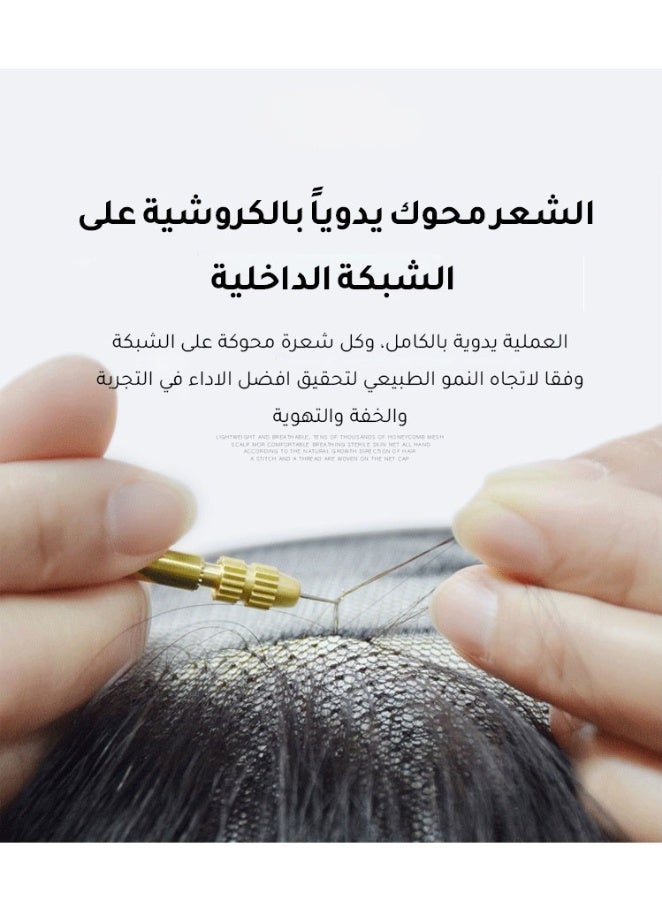 قطعة شعر بمظهر طبيعي قابلة للتخصيص - للقص والتسريح لإطلالة أنيقة سهلة - Image 4