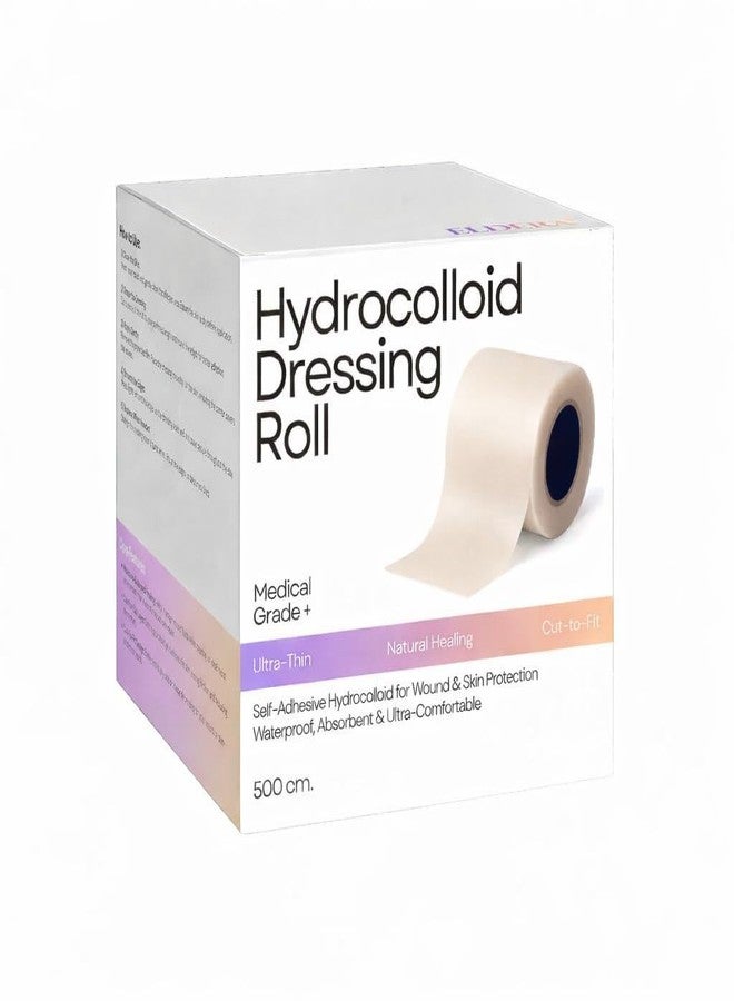 EGNORE 1Pcs Hydrocolloid Plaster Roll - Kimihome Hydrocolloid Roll 6.5 cm x 5 m Foot with Self-Adhesive Tape - Cut to Size, Ultra Absorbent Tape for Blisters, Acne Care - First Aid Kit - Image 1