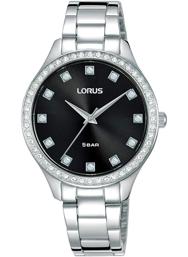 لوراس ساعة كوارتز تناظرية للنساء مع سوار من الفولاذ المقاوم للصدأ Rg285Rx9 - Image 1