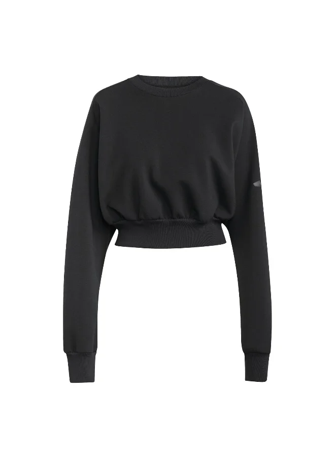 Adidas Adidas W All Szn Sl Sw Black Sweatshirt (Long Sleeve) Sweatshirts For Women