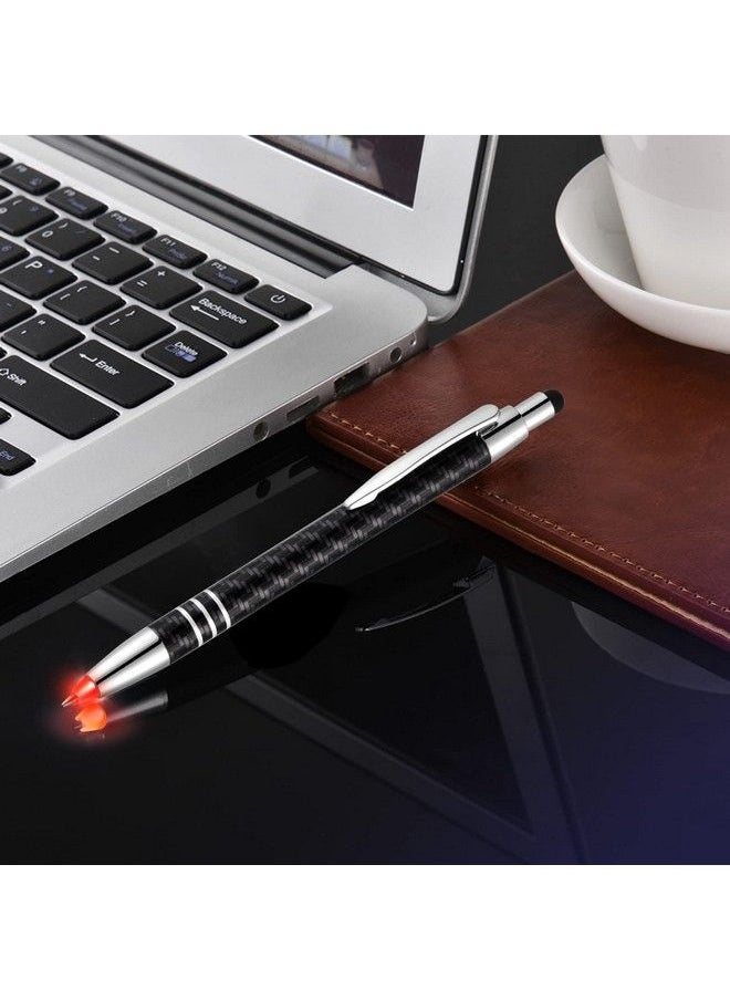Glovion - Lighted Tip Pen With Stylus 3In1 Led Penlight Light Up Pen Light Ballpoint Pen With Light For Writing In The Dark Pack Of 3 Red Light Gl006 - Image 1