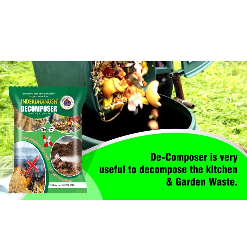 MD Biocoals Vaste Pusa Decomposer Combo 5 Bottle 5 Packet for Agriculture Plants Gardening Farming Manure 125gm - Image 2