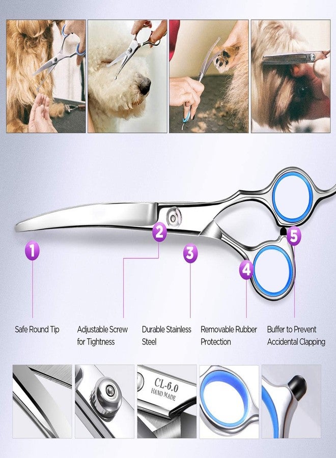 RupeeRise 3 Pcs Comb and Scissor Set, Dog Grooming Shears with Thinning Tool, Professional Pet Trimming Kit for Hair Cutting, Portable Styling Accessories for Home Travel - Image 5