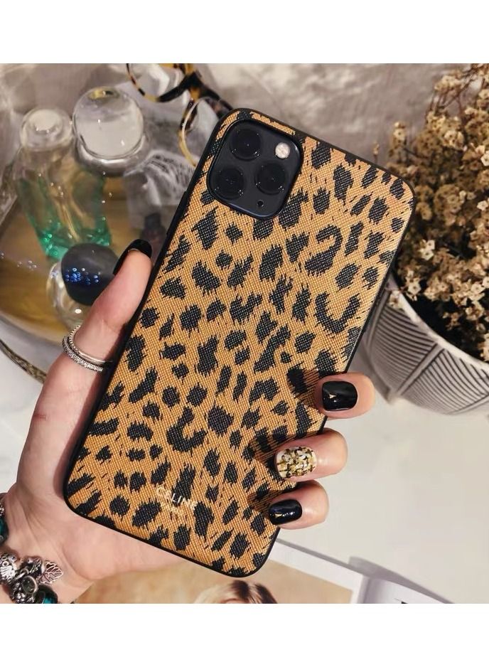 Loquat Back Cover Printed Leather Protective Mobile Phone Case for iPhone