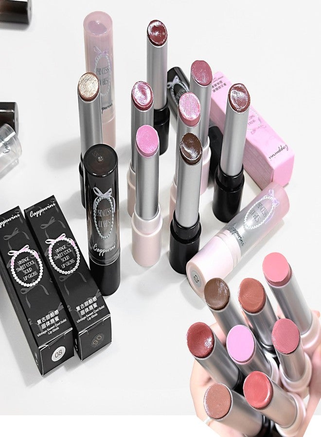 Cappuvini Retro Sweet And Cool Solid Lip Gloss | Smudge-Proof Color Lock Technology | Crystal Glossy Wet Look Lips | Comfortable Wear No Dryness | Curated Seasonal Color Options | Natural Pink Nude Brown | Instant Volume Plumping Effect | Affordable Luxury For Women Beauty Product (06# Wind Chimes in Late Summer, 4g) - Image 1