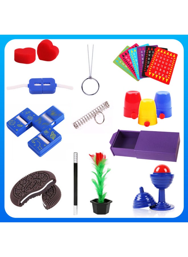 Generic - Children's Magic Props Suit Primary School Students Easy To Learn Magic Props See Details No Brand-Color:11 Types Of Pencil Coin-boxed (send Teaching) - Image 1