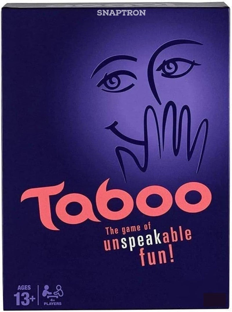 SNAPTRON ® Taboo Party Game – Hilarious Guessing Game for Adults & Teens | Classic Word Game for 4+ Players | Game Night Favorite with 260 Cards, Buzzer, Timer & Scorepad | Ages 13+ - Image 2