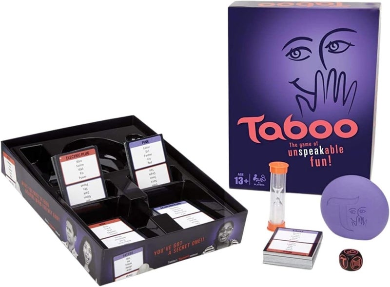 SNAPTRON ® Taboo Party Game – Hilarious Guessing Game for Adults & Teens | Classic Word Game for 4+ Players | Game Night Favorite with 260 Cards, Buzzer, Timer & Scorepad | Ages 13+ - Image 5