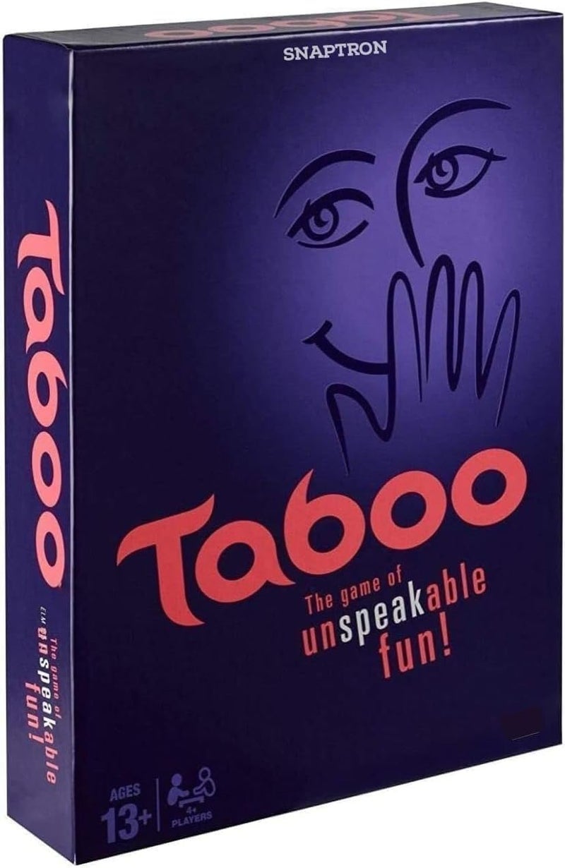 SNAPTRON ® Taboo Party Game – Hilarious Guessing Game for Adults & Teens | Classic Word Game for 4+ Players | Game Night Favorite with 260 Cards, Buzzer, Timer & Scorepad | Ages 13+ - Image 1