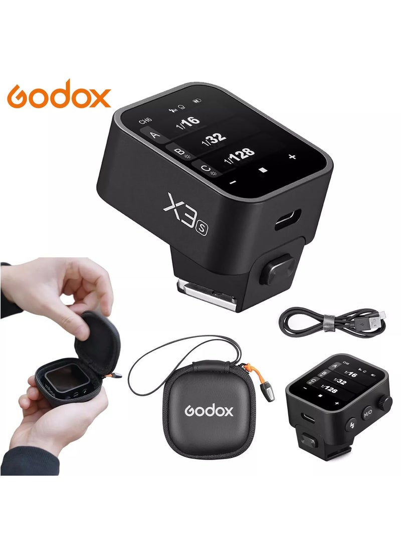 Godox X3-S TTL Wireless Flash Trigger for Sony Camera,OLED Touchscreen Flash Transmitter,Built-in Lithium Battery+Quick Charge(Upgrade Version of X2T-S/Xpro-S/XProII-S)  - Image 1