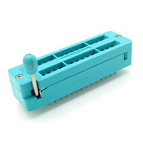 NewZoll 5 pcs 28-pin 28 Pins Test Universal ZIF IC Socket Narrow, Green - Image 3
