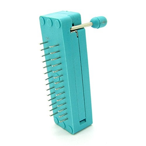 NewZoll 5 pcs 28-pin 28 Pins Test Universal ZIF IC Socket Narrow, Green - Image 4