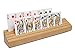 VINJOE Large Wooden Playing Card Holders Tray Racks Organizer for Kids Seniors Adults Premium Solid Beechwood Playing Card Holders Best Gifts for Mothers Day137x204x22 inch1 Pcs - Image 4