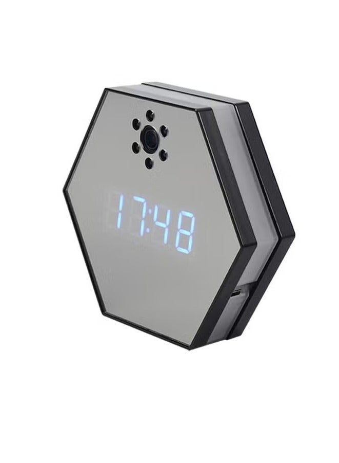 Generic Wireless WIFI Clock Camera, 4K HD Wireless Camera, Smart Surveillance Camera With Night Vision And Motion Detection, Compact And Portable Security Camera For Home, (1pc) - Image 1