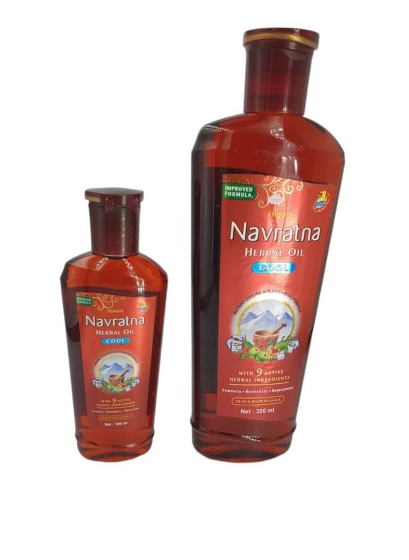 Navratna NAVRATNA HIMANI HERBAL OIL COOL 300 ML AND 100 ML  - Image 4